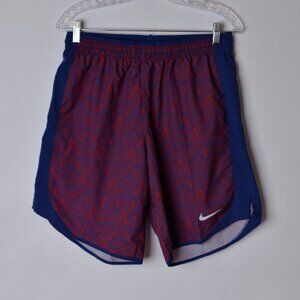 Nike Mens Medium USA Star Blue Red Dri Fit Running Shorts